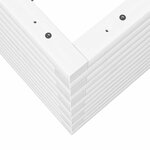 vidaXL Jardinière blanc 80x80x46 cm bois de pin massif
