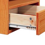 vidaXL Table de chevet avec tiroir Marron cire 38 x 36 x 29 5 cm