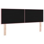 Têtière LED vidaXL Capitonnée Rose 80 cm en Velours