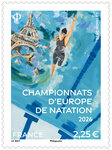Timbre - Championnats d'Europe de natation 2026 - Lettre Internationale
