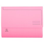 Paquet De 50 Chemises Poche Super 210 - 24 5x32 5cm - Rose - X 3 - Exacompta