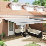 vidaXL Auvent avec Anthracite 5 × 3 5 m Métal