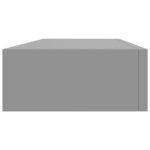 vidaXL Étagère à tiroir murale Gris 60x23 5x10 cm MDF