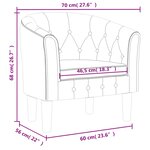 vidaXL Chaise cabriolet gris similicuir