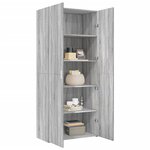 vidaXL Buffet haut sonoma gris 80x42 5x185 cm bois d'ingénierie