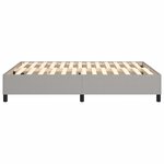vidaXL Cadre de lit sans matelas gris clair 140x200 cm tissu