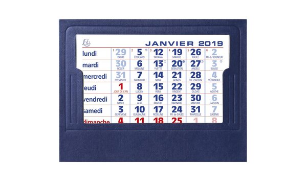 Calendrier Chevalet complets 105x135 mm Coloris Aléatoire EXACOMPTA