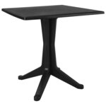 vidaXL Ensemble de bistro 3 Pièces Plastique rotin Anthracite