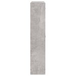 vidaXL Armoire à chaussures Gris béton 59x17x81 cm Bois d'ingénierie