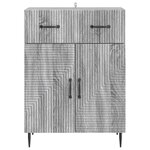 vidaXL Buffet Sonoma gris 66 x 34 5 x 89 5 cm Bois d'ingénierie