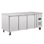 Tour réfrigéré à roulettes inox 3 portes 634 l - polar - r600a - acier inoxydable3634pleine 2020x800x860mm