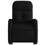 vidaXL Fauteuil inclinable noir tissu