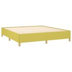 vidaXL Cadre de lit Vert 180 x 200 cm Tissu