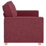 vidaXL Canapé 2 places Rouge vin 160x78x84 cm Tissu