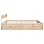 vidaXL Cadre de lit sans matelas 180x200 cm bois massif de pin