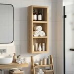 vidaXL Armoire murale de salle de bain Chêne Sonoma 20 x 10 x 50 cm