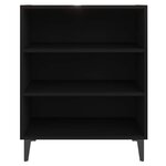 vidaXL Buffet noir 57x35x70 cm bois d’ingénierie