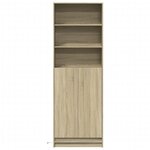 vidaXL Buffet haut LED chêne sonoma 69x32 5x200 cm bois d’ingénierie