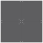 vidaXL Pied de parasol Gris foncé 100 x 100 x 4 cm Acier