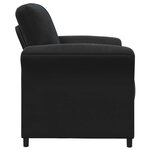 vidaXL Canapé 1 place Noir 88 x 83 x 95 cm Velours