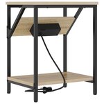 vidaXL Table de chevet Chêne sonoma 38 x 30 x 48 cm Bois d'ingénierie