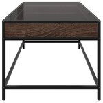 vidaXL Table basse avec LED Infinity chêne marron 90x50x41 cm