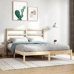 vidaXL Cadre de lit Bois de pin massif 120x200 cm