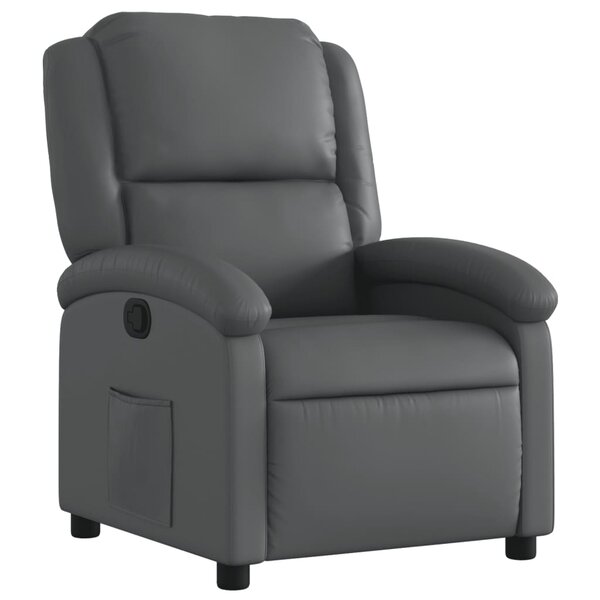 vidaXL Fauteuil inclinable gris similicuir
