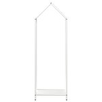 vidaXL Portant de bois chauffage blanc 40x25x120 cm