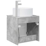 vidaXL Meuble de lavabo mural Gris béton 49 5 x 44 5 x 65 5 cm