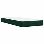 vidaXL Sommier à lattes de lit avec matelas Vert foncé 90x200 cm