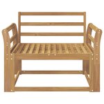 vidaXL Sofa de milieu extérieur Bois d'Acacia Massif Blanc
