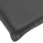 vidaXL Coussin de chaise longue anthracite mélangé 186x58x4 cm tissu