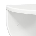 vidaXL Étagère Murale Blanc brillant 38 x 19 x 19 cm Bois d'ingénierie