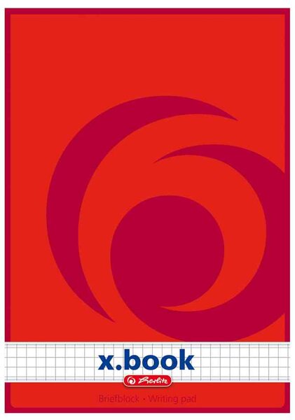 Bloc de papier à lettre x.book, A5, non troué, ligné HERLITZ