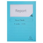 Paquet De 100 Chemises À Fenêtre Super 160g/m2 - 22x31cm - Bleu Clair - Exacompta