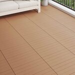 vidaXL Carreau de terrasse 6 Pièces Marron 60 x 30 cm WPC