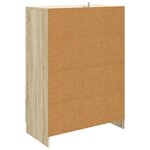 vidaXL Buffet Chêne Sonoma 66 x 34 5 x 92 cm Bois d'ingénierie