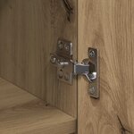 vidaXL Haut Armoire 2 Pièces Chêne artisanal 50 x 42 5 x 185 cm