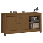 vidaXL Meuble TV Marron miel 103x36 5x52 cm Bois de pin massif
