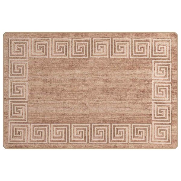 vidaXL Coureur de Tapis MARSA Blanc 100 x 150 cm Polyester et PVC