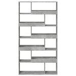 vidaXL Bibliothèque gris béton 100x33x187 5 cm bois d'ingénierie