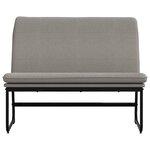 Banc banquette taupe 100 x 75 x 76 cm tissu 02_0010710