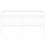 vidaXL Tête de lit métal blanc 193 cm
