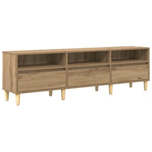 vidaXL Meuble TV chêne artisanal 150 x 30 x 45 cm Bois d'ingénierie