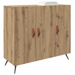 vidaXL Buffet Marron 90 x 34 x 80 cm Bois d'ingénierie