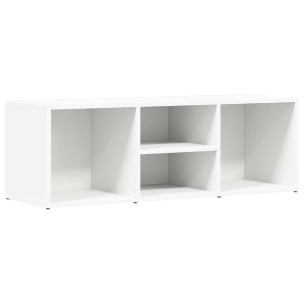vidaXL Banc à chaussures Blanc 105x35x35 cm Aggloméré