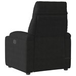 vidaXL Fauteuil inclinable de massage noir tissu microfibre