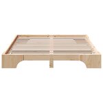 vidaXL Cadre de lit Pin massif 160 x 200 cm Bois massif en pin