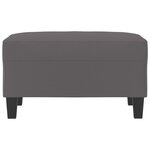 vidaXL Repose-pied Gris 70x55x41 cm Similicuir